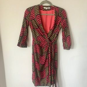 Boden wrap dress, 3/4 sleeves